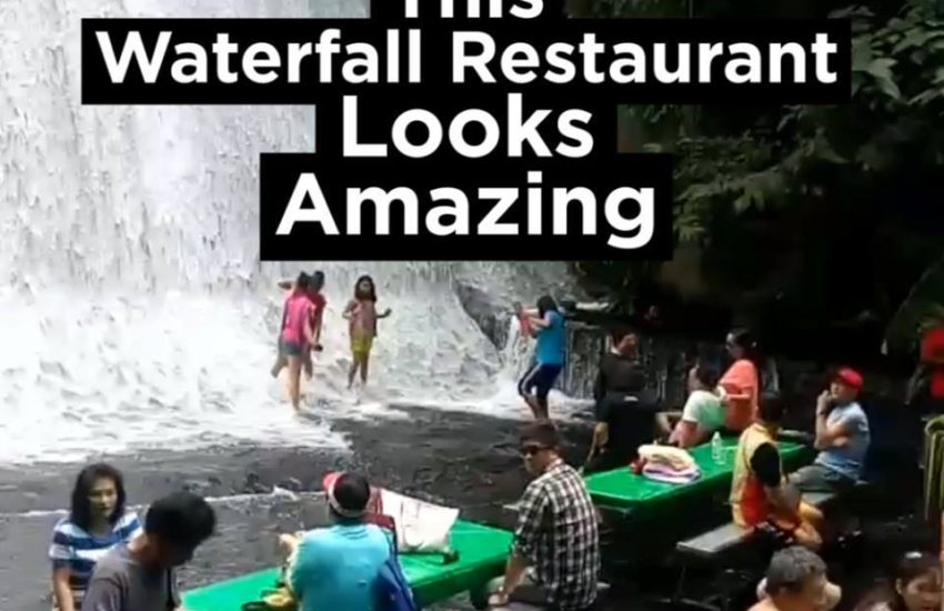 This Restaurant Is At The Bottom Of A Waterfall