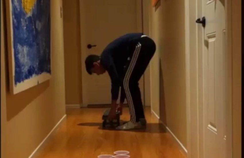 I wouldn't want to play beer pong with this lad ?