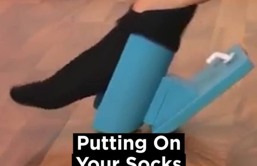 Putting on your socks just got easier