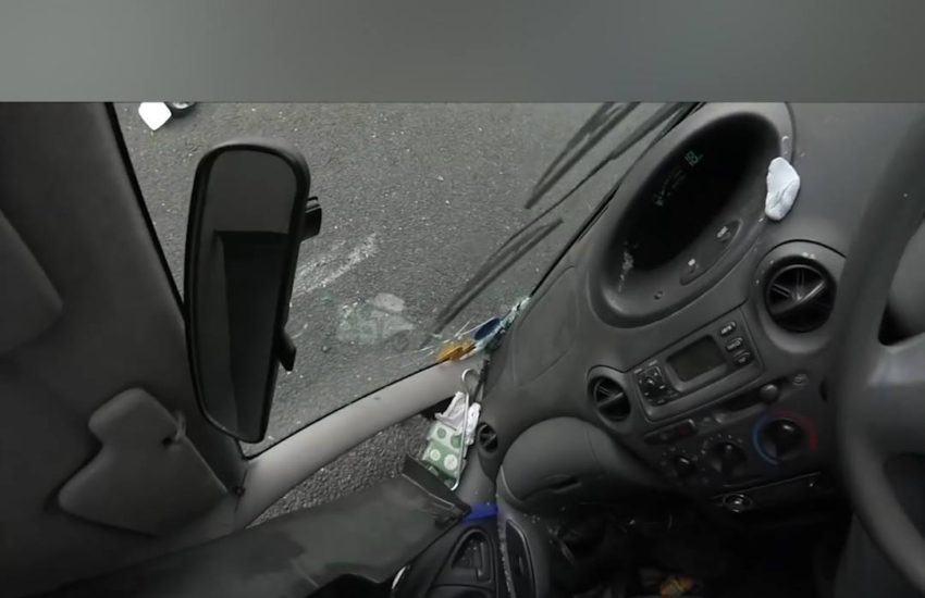 The most chill car crash ever