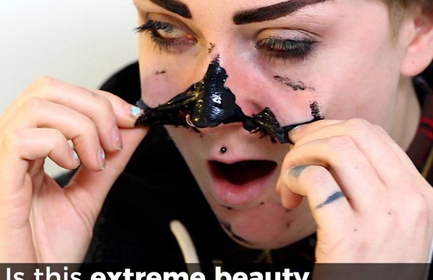 Black face mask removal