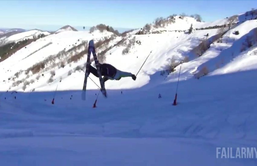 Bros Being Bros | Double Ski Fail