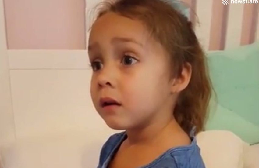 This little girl just can't stop swearing