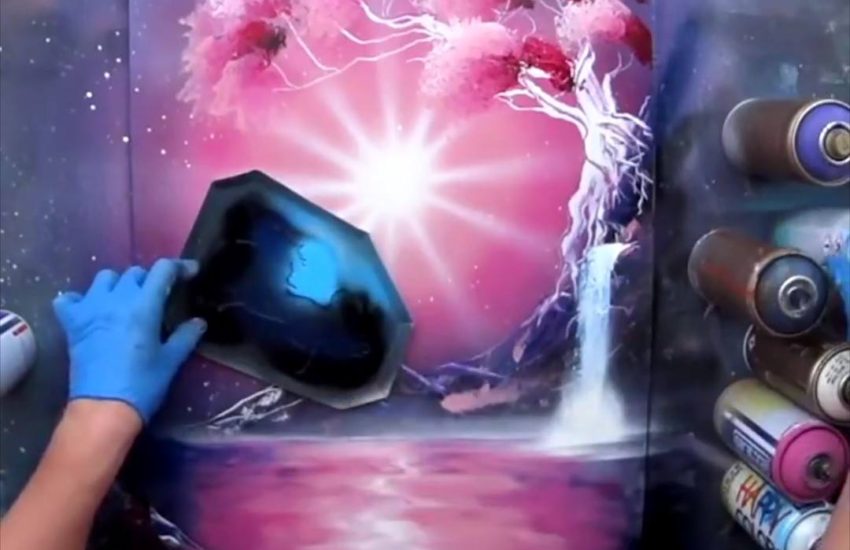 Amazing spray paint art