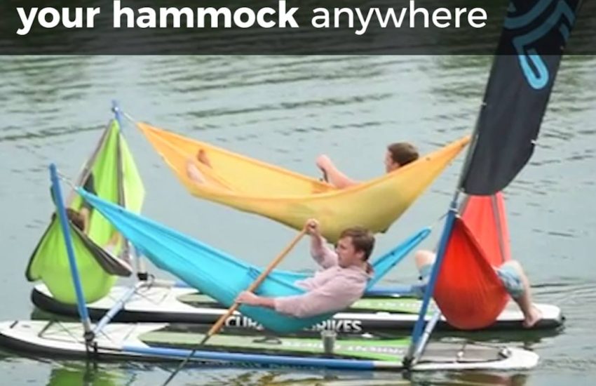 This frame lets you hang your hammock anywhere